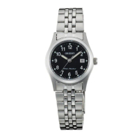 【ORIENT 東方錶】典雅簡約藍寶石石英女錶 黑x26mm(FSZ46006B0)