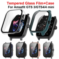 Protective PC Case Glass For Amazfit GTS 4 Smart Watch Bumper Screen Protector For Amazfit GTS4 GTS4 Mini Cover Shell GTS 3 Case