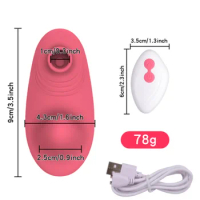 Clitoral Suction Vibrator Women's Wearable Clitoral Sucking Massager Soft Silicone Panty Sex Toy Female Masturbation Vibrator