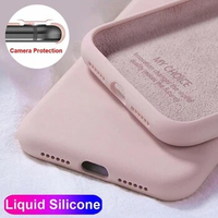 Original Liquid Silicone Case For Realme X3 SuperZoom X50 X7 X2 8 7 6 5 Pro XT C17 C15 C11 7 6s 6i 5i Case Soft TPU Back Cover