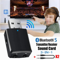 USB Bluetooth Adapter 5.0 Bluetooth Receiver USB Bluetooth 5 0 Dongle 5.0 BT Transmitter aptx Mini Adapter for PC Laptop Speaker