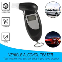New Digital Alcohol Tester Digital Alcohol Breath Tester Handheld Backlight Breath Analyzer LCD Detector Backlight Light