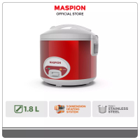 Maspion Electronics Maspion Rice Cooker Magic Com Stainless Steel 1.8 Liter MRJ-1808 MS