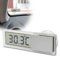 Car Mini LCD Digital Thermometer Intelligent Hygrometer Electronic Temperature Hygrometer Sensor Meter Transparent Display