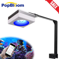 PopBloom-Marine Aquarium Light,WiFi Saltwater Led Aquarium Lamp For LPS/SPS Reef Coral Fish Tank Light,Marine Led Aquarium Light