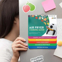 Useful Air Fryer Cheat Instant Pot Sheet Magnets Cooking Guide Booklet Cheat Sheet Magnets Booklet AirFryer Magnetic Cheat Sheet
