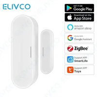 Tuya Smart Zigbee Door Sensor Door Open / Closed Detector SmartLife APP Wifi Window Sensor Compatible With Alexa Google Home