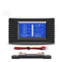 Monitor Penguji Bateri, Pcbfun, Pzem-015, Paparan Voltan dan Arus Dc, Jadual Kapasiti Kuasa, dengan