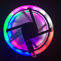 2025LED Case Fan 12CM Aurora Eclipse 16LED 1 Cool LED Dual Light Ring Computer Case Fan