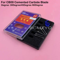 10PCS For Graphtec Vinyl Cutter Plotter CB09 CB09U Blade Knife Cemented Carbide Blade CE3000 CE5000 CE6000 FC8600 FC8000 Cutting