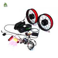 DIY Fat ebike kit Double Battery Front 1000W Rear 2000W ebike Conversion Kit for All 20*4.0 ebike MTB Electric Bike YQEBIKES