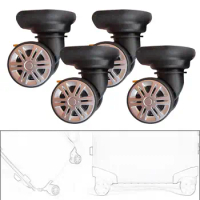 4Pcs Suitcase Replacement Wheels Lightweight Trolley Replacement Wheels Trolley Case Wheels for Shopping Carts Trolley Suitcases