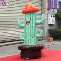 PVC Material 3m/4m/5m High Giant Inflatable Scarecrow for Outdoor Advertising, Giant Inflatable Cactus-Free Shipping -Toy