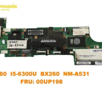 Original for Lenovo Thinkpad X260 Laptop motherboard X260 I5-6300U BX260 NM-A531 FRU 00UP198 tested good free shipping