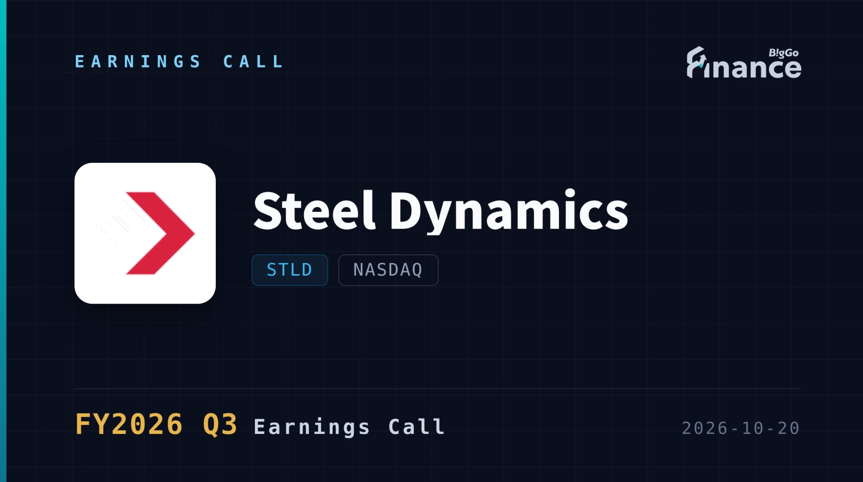[Steel Dynamics Q3 2026 Earnings Call] Steel Dynamics Posts Record 3.8M-Ton Shipments, $756M Net Income Despite Aluminum Ramp Setback
