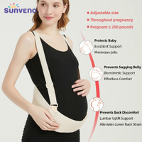 Sunveno band Belly bersalin untuk wanita hamil Belt sokongan kehamilan bernafas perut belakang perut laras