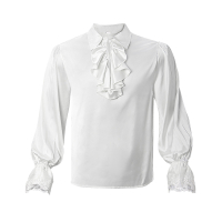 Manyou Halloween Renaissance Gothic Chiffon Shirt European and American Medieval Vampire R cos Clo