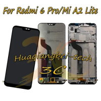 New For Xiaomi Redmi 6 Pro Redmi 6Pro Full LCD DIsplay + Touch Screen Digitizer Assembly + Frame Cover For Xiaomi Mi A2 Lite