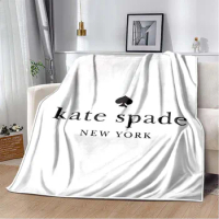 Fashion Art 3D Print K-Kate-Spade Logo Blanket Living Room Sofa Bedroom Sheet Outdoor Camping Plush Sleeping Blanket Family Gift