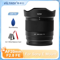 Viltrox 20mm F2.8 Sony E Lens Full Frame Large Aperture Ultra Wide Angle Auto Focus Camera Lens For Sony Mount Camera A7M4 ZVE10