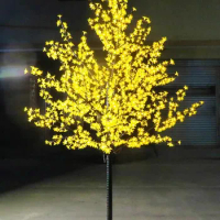 Outdoor LED Artificial Cherry Blossom Tree Light Christmas Tree Lamp 864 pcs LEDs 6ft 1.8M Height 110VAC 220VAC Rainproof Drop