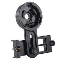 Universal Phone Lens Photography Adapter Mount, Adjustable Phone Clip Bracket Telescope Phone Adapter for Binoculars Monocular