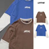 URTHE - เสื้อยืด แขนยาว Oversize รุ่น EDGE LAYER LSLV T-SHIRT คําแนะนําผลิตภัณฑ์ใหม่ของเดือนนี้