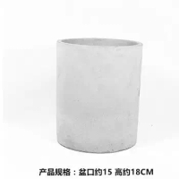 cylinder Silicone flower pots mold 3d handmade Cement cylinder pot molds silica gel concrete pot moulds vase geometry pots mould
