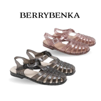 Berrybenka - Sepatu Sandal Tali Wanita Sofia Molly Jelly Sandal Sendal Round Toe Open Toe Karet