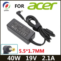 QINERN 19V 2.1A 40W 5.5*1.7mm AC Adapter Notebook Laptop Charger For Acer Aspire D270 D257 D255 Power Supply For Laptop Adapter