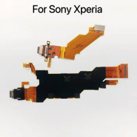 Original USB Charging Port Flex Cable Connector For Sony Xperia XZ2 H8266 H8216 H8296 H8276 702SO Module Board Dock XZ3 H9436