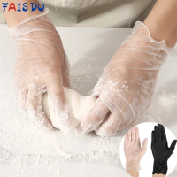 FAIS DU 50/100pcs Disposable Nitrile Gloves Food Grade Cooking Baking Waterproof Non-Slip Gloves Versatile Work Hand Gloves