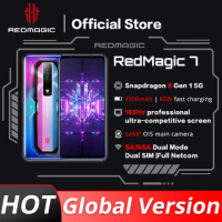 Global Version REDMAGIC 7 Gaming Mobile Phone 6.8'' AMOLED Snapdragon 8 Gen 1 Octa Core 64MP Triple Camera NFC