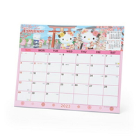 【震撼精品百貨】2023年 掛曆/年曆/手帳~日本SANRIO三麗鷗~Kitty 2023簡易支架桌曆(和服)*20325
