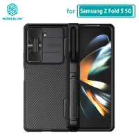 For Samsung Z Fold 5 Case with Pen Holder Nillkin CamShield Pro Camera Protection Cover for Samsung Galaxy Z Fold 5 5G Case