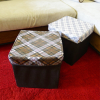 方形摺疊收納椅 多功能折疊式收納箱儲物椅收納凳整理箱置物箱雜物箱玩具箱 居家收納 贈品禮品
