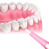 30Pcs/box Remove Food Plaque Telescopic Interdental Brush 0.6-1.5mm Oral Hygiene Care Toothbrush Push-Pull Teeth Floss Adult