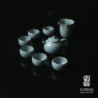 【LohasPottery 陸寶】汝窯三足壺茶組(汝窯藏器 陶瓷茶具組 茶器 精緻禮盒)
