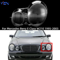 For Mercedes Benz E Class W210 1995-2003 E200 E240 E260 E280 Car Accessories Lights Shell Headlights Glass Lens Cover Shell