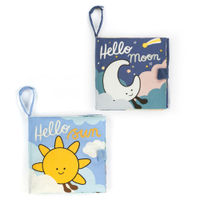 英國JELLYCAT 感官布書(Hello Sun Book 早安太陽|Hello Moon Book 晚安月亮)