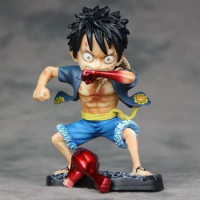 One Piece Anime 13CM Cute Monkey D Luffy PVC GK Action Figure Toy Decoration Collection Model Doll For Children's Ornament Gifts
