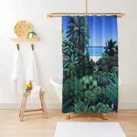 hiroshi nagai Poster Shower Curtain Washable Waterproof Fabric Shower Waterproof Shower And Anti-Mold Curtain