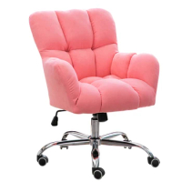 Modern Office Furniture Nordic Fabric Office Chairs Home Backrest Computer Chair Dormitory Lifting Rotate Lazy Sofa Gaming Chair