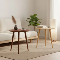 Furniture Direct ZIPPO D51CM Full Solid Wood Side Table-Natural