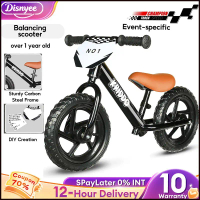 COD Push Balance Bike Kid Upgrade Basikal Tolak budak For 2-6 Years Old 12 Inch Kids Bicycle