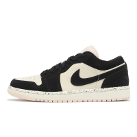 Nike 休閒鞋 Wmns Air Jordan 1 Low 女鞋 男鞋 黑 淡粉 潑墨 AJ1 DC0774-003