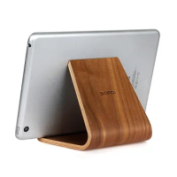 Portable Birch Wooden Phone Tablet Stand Holder Dock Station Cradle for iPhone10 8 7 Plus iPad mini 4 Air Samsung S8 edge