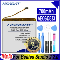 HSABAT AEC643333 700mAh Battery for Beates Studio 2 2.0 Wireless Headphone PA-BT05 PA-BT02 Batteries