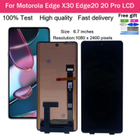 Original 6.7 Inch For Motorola Edge X30 Edge20 20 Pro LCD DIsplay Touch Screen Digitizer Panel Assembly