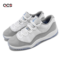 Nike 運動鞋 Jordan 11 Retro Low PS 童鞋 中童 白 灰 水泥灰 漆皮 低筒 喬丹 505835-140